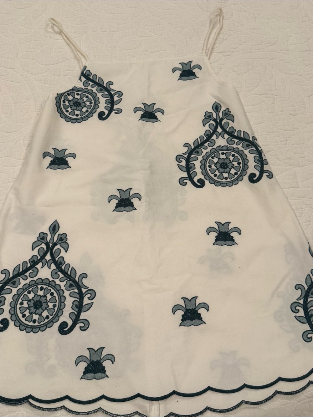 Zara Embroidered White Dress